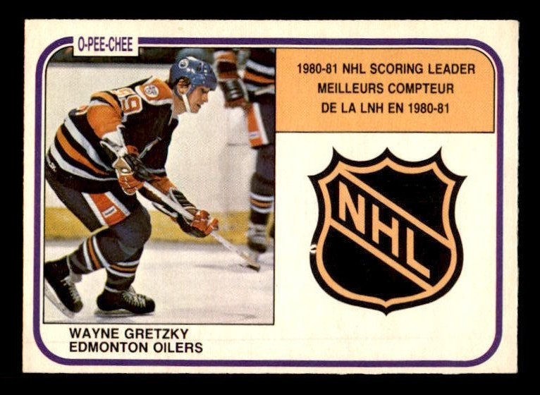 1981-82 O-Pee-Chee #384 Wayne Gretzky Oilers Scoring Leaders EX+