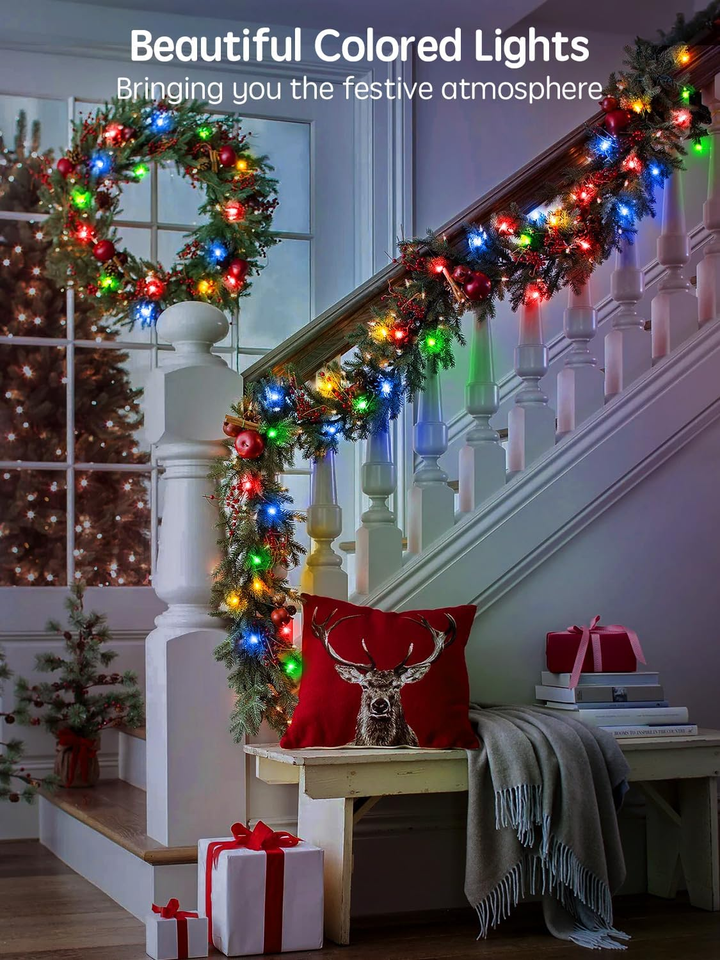 Luci Albero di Natale 420 LEDs 50.28+3M Stringa Luce Esterno Interno IP65 con Telecomando, Spina, 8 Modalità, Timer Catena Luminosa Decorazioni per Matrimonio, Laurea, Compleanno - Bianco Caldo