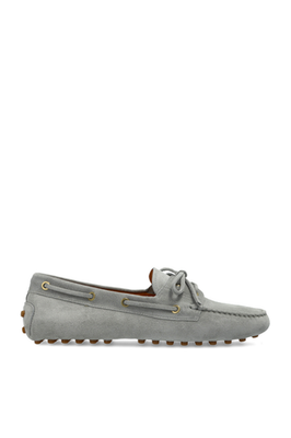 Tod\'s Gray Suede Driving Loafers with Lace Tie Man GREY Gommino Loafers in Suede XXM22L0JV80RE09B211 | Tods main image 4