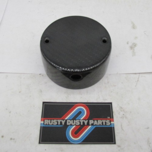 Thrashin Supply Softail Gauge Relocation Pod Cover Part Black w Carbon Fiber