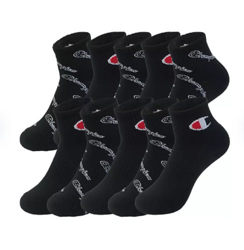 Champion Kid's Quarter Socks, 10-Pack M & L - Picture 10 of 12
