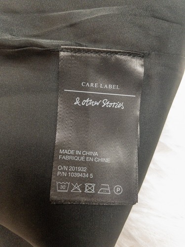 And Other Stories Womens Black Button Mini Skirt Size 0 Gossip Girl - Picture 6 of 6