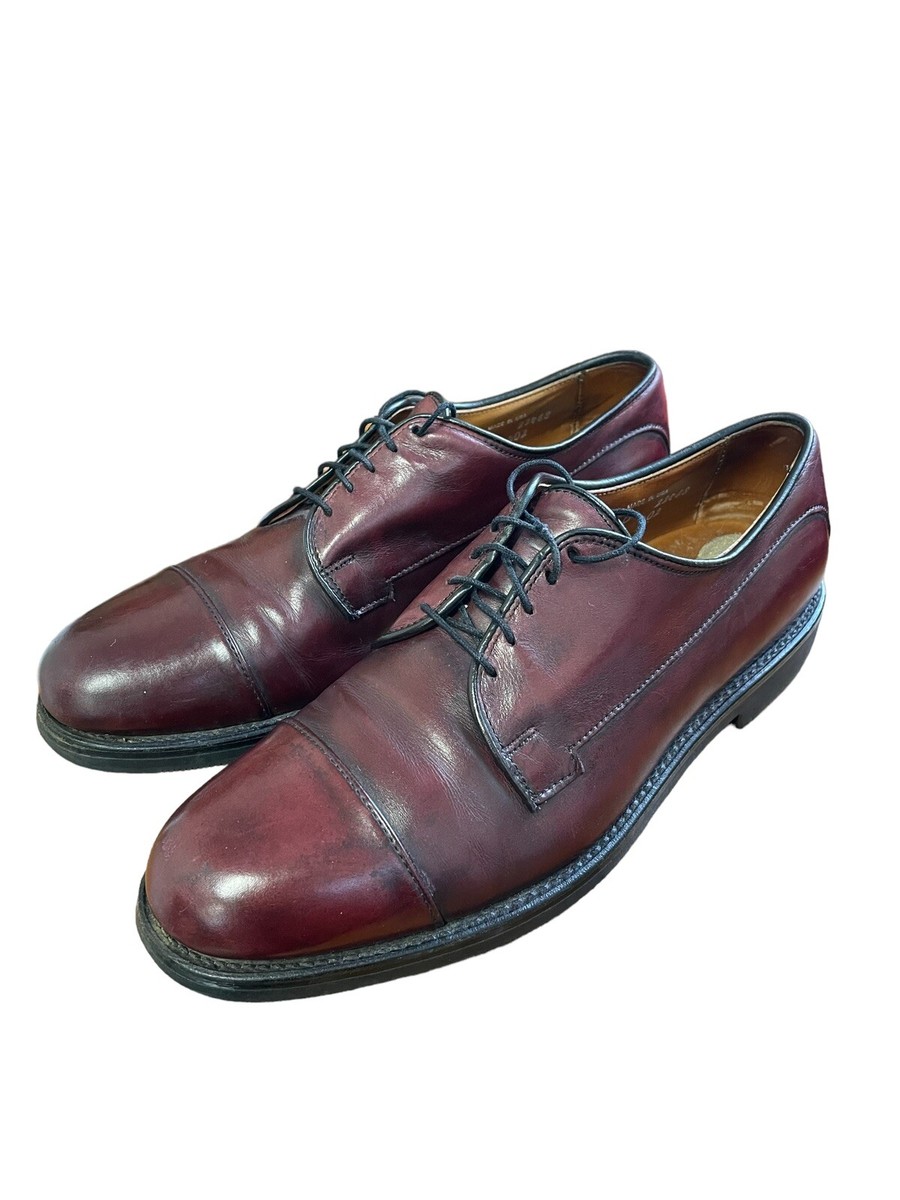 Allen Edmonds Bergland 6571 Red Leather Cap Toe Oxford Dress  display picture 1