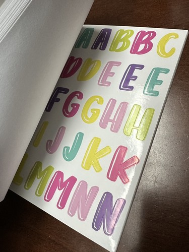 💕 HUGE LOT 1000 STICKERS 40 Sheets Journaling Alphabet Fun Animal Cool Designs - Picture 9 of 12