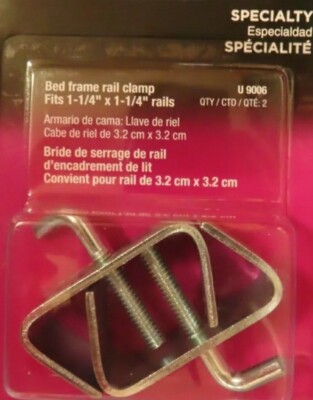 MorningRo 4 Pcs 1'' Bed Frame Rail Clamp Heavy Duty Zinc Plated Bed 8 thumbnail image