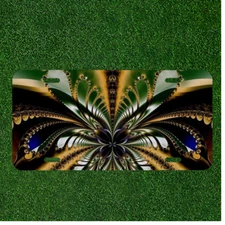 Creative Personalized Car License Plate With Abstract Art Artwork Fractal