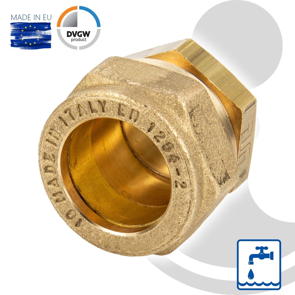 MS-Klemmringverbinder für Kupferrohr, Endkupplung, DVGW - Bild 3 von 4