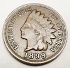 1899 P Indian Head Cent Penny  *VF - VERY FINE*  **FREE SHIPPING**