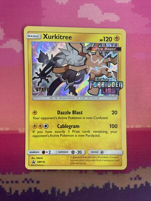 Pokemon Karte Xurkitree SM116 Black Star Promo Staff Near Mint
