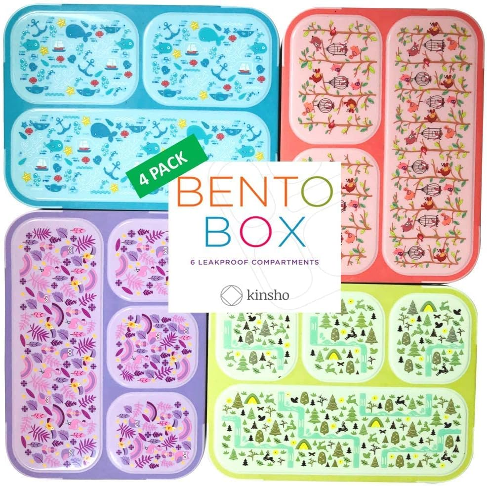 Bento Box for Kids Lunch-Boxes for Girls Boys | Snack Containers for Toddlers Pr