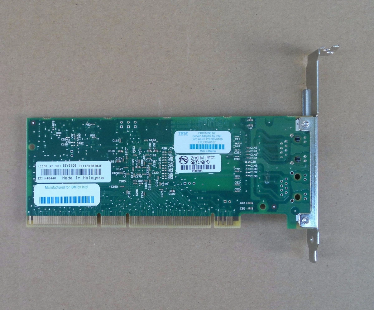 IBM PRO 1000 GT PCI-X 1GB Ethernet 39Y6107 31P9609 39Y6106 39Y6105 