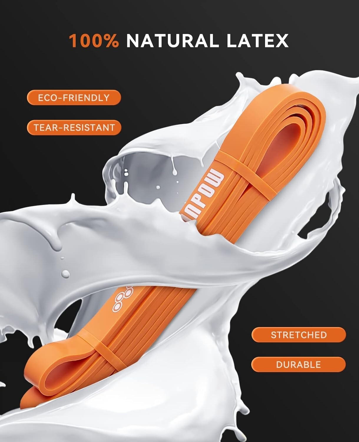 SUNPOW Pull Up Assistance Bands Set of 4 Resistance Heavy Duty