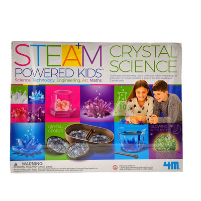 Crystal Growing Combo Steam Science Kit from STEAM Powered Kids, 4M Deluxe