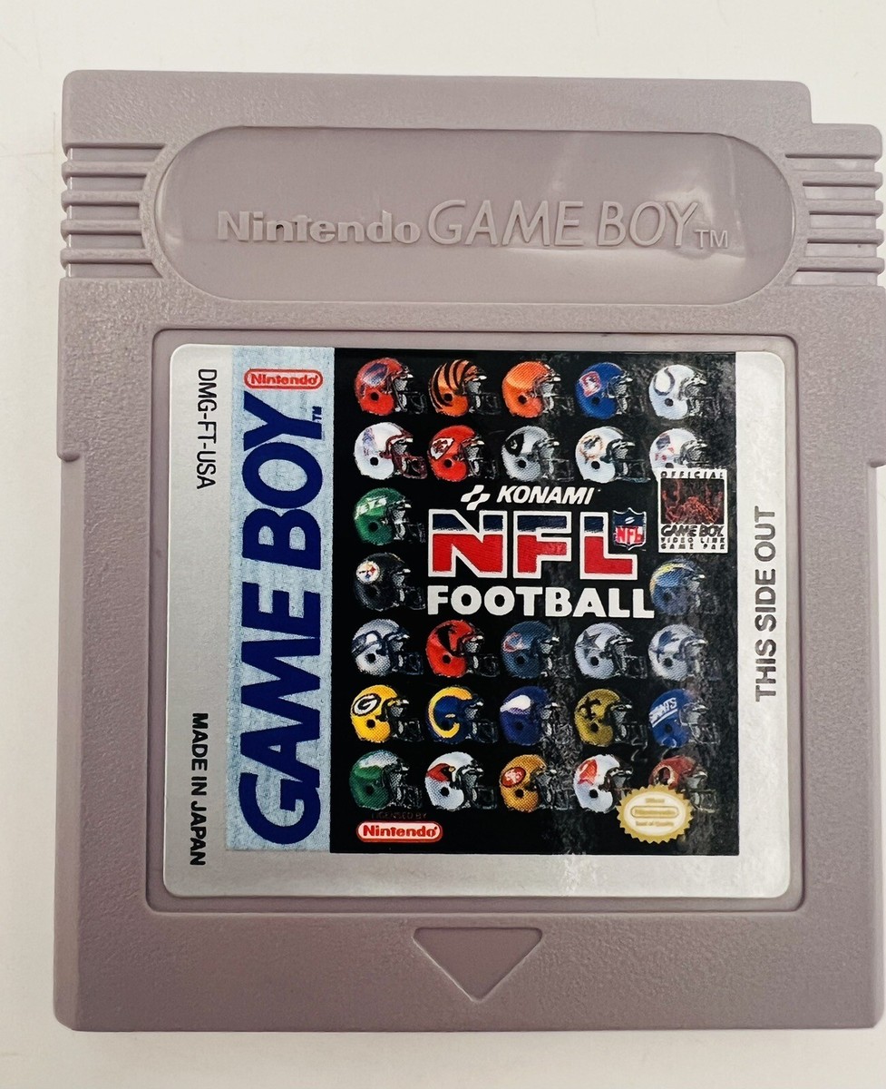 1989 Nintendo GameBoy KONAMI NFL FOOTBALL DMG-FT-USA CLEAN Game Boy - With  Case