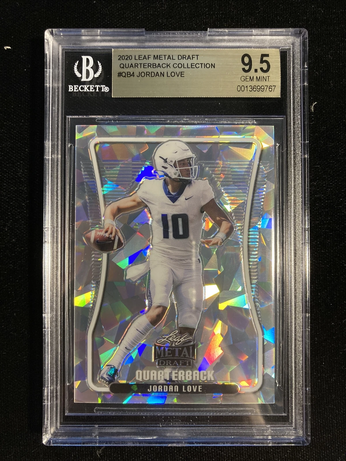 Jordan Love Leaf Metal Draft Quarterback Collection #QB04 Base