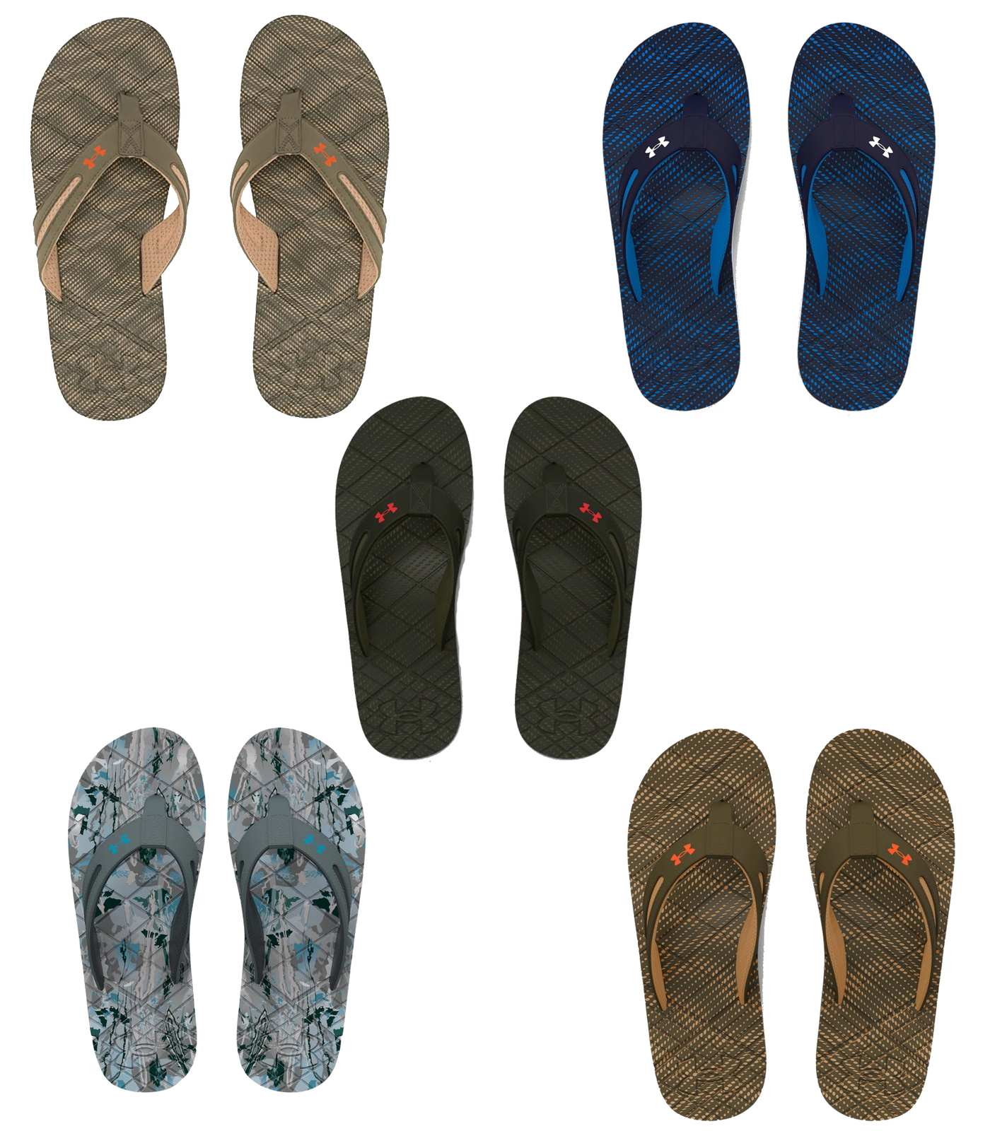 Under Armour Mens UA Marathon Key V Sandals FlipFlops 3025041 New eBay