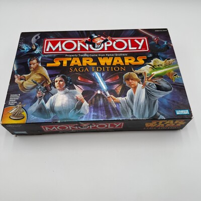Star Wars Monopoly Saga Edition Hasbro Parker Brothers 42452 COMPLETE