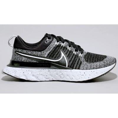 Nike Men's React Infinity Run Flyknit 2 White/Black Size 12