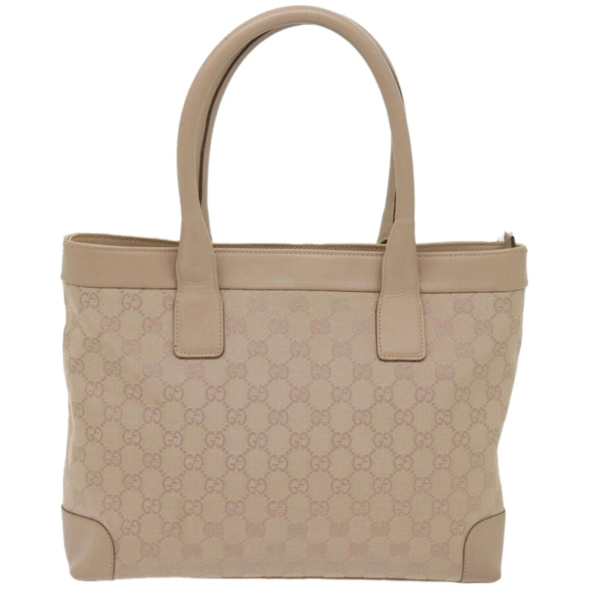 Sac fourre tout Gucci Gg toile beige toile authentique