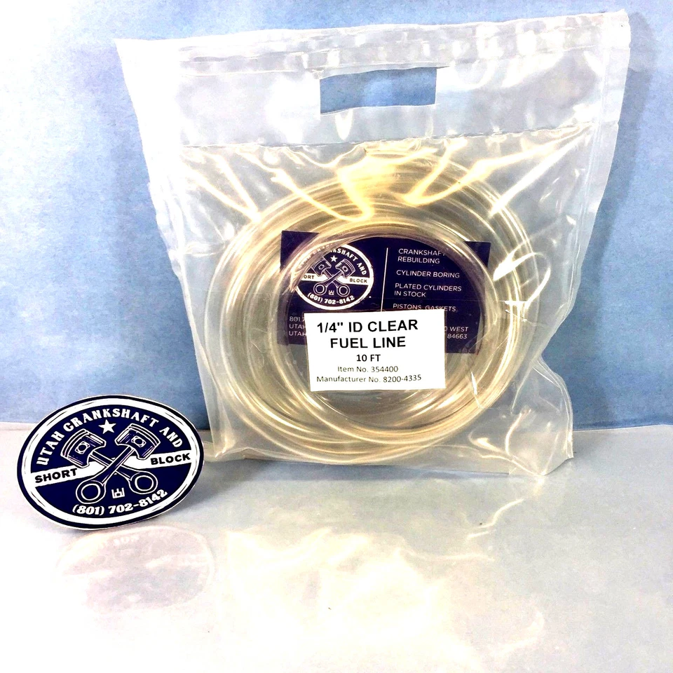 NUEVO ID LÍNEA DE COMBUSTIBLE TRANSPARENTE 1/4" PRECORTADO A 10 FT KAWASAKI HONDA SUZUKI KTM Foto 3 de 4