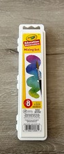 NEW Crayola Education Watercolors Mixing Set 8 Colors w/Paintbrush Primary