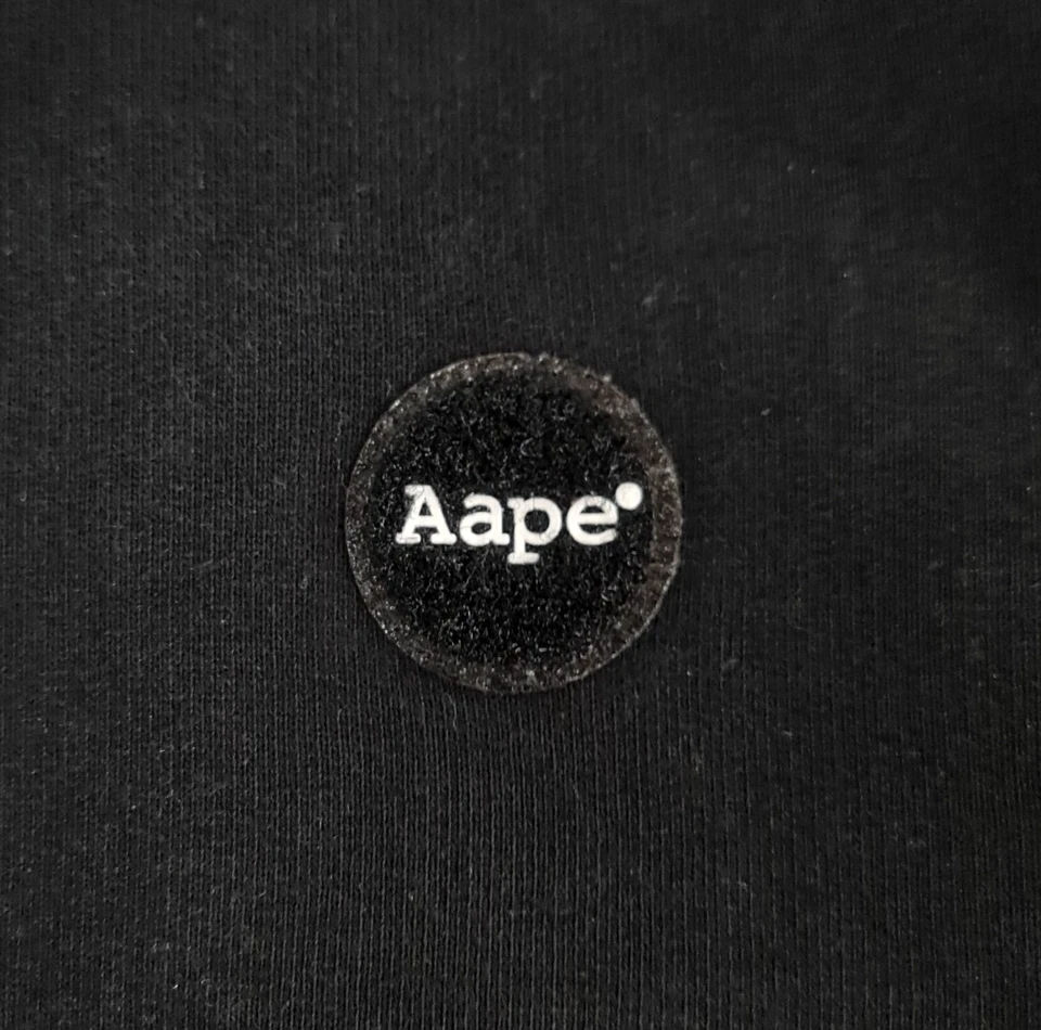 Sudadera con capucha negra mediana de mezcla de algodón con logotipo de Aape A Bathing Ape para mujer Foto 4 de 4