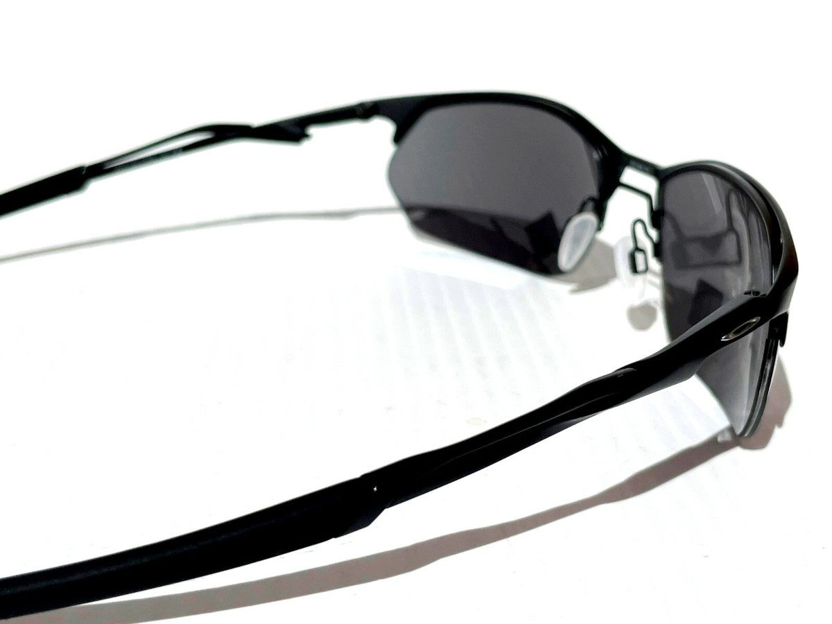 NEW Oakley WIRE TAP 2.0 Satin Black Alloy BLACKOUT PRIZM Gray