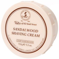 Sandalwood Shaving Cream 150g Taylor of Old Bond Street Rich Lather Paraben Free