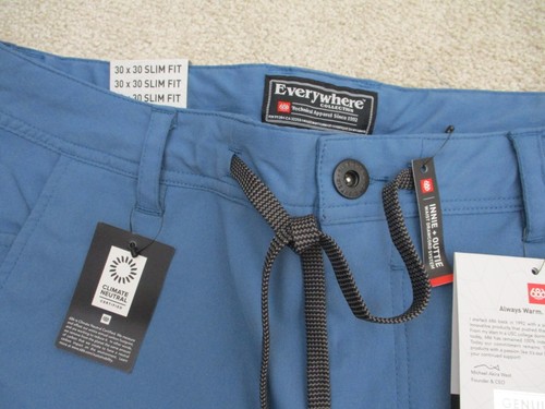 686 Everywhere Slim Fit Pants Blue Ash - 30x30 - Picture 4 of 11