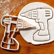 Power Drill Cookie Cutter - repair builder DIY tools carpenter father's day gift