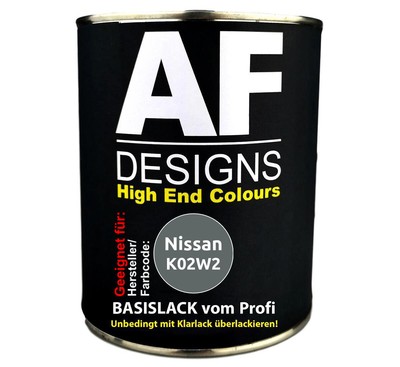 250ML Autolack für Nissan K02W2 Grey Basislack spritzfertig