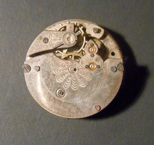 Orologio da tasca affidabile movimento Swiss Perret 1910 - Foto 2 di 6