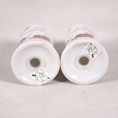 George Good 40th Anniversary Porcelain Floral Flower Salt & Pepper Shakers Japan - Picture 6 of 9