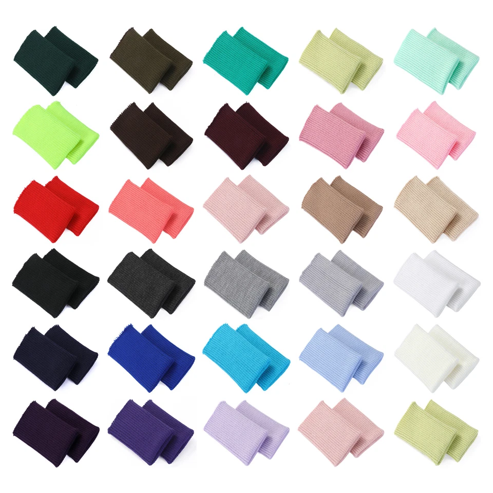 Puño tejido acanalado tubular y cintura a juego ribete ribete recorte, 28 colores, Reino Unido Foto 4 de 4