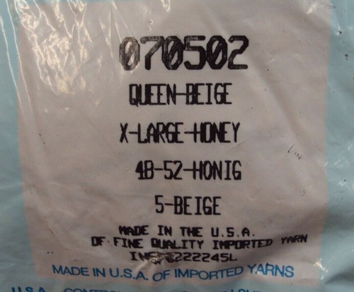 Vintage SILKIES CONTROL TOP Strumpfhose ~ 070502 QUEEN XL Beige Honig ~ Made in USA  - Bild 5 von 7