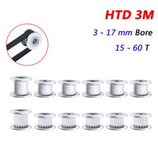 3M Timing Belt Pulleys Idler Pulleys Bore 3mm-17mm 15T to 60T for 3D Printer CNC