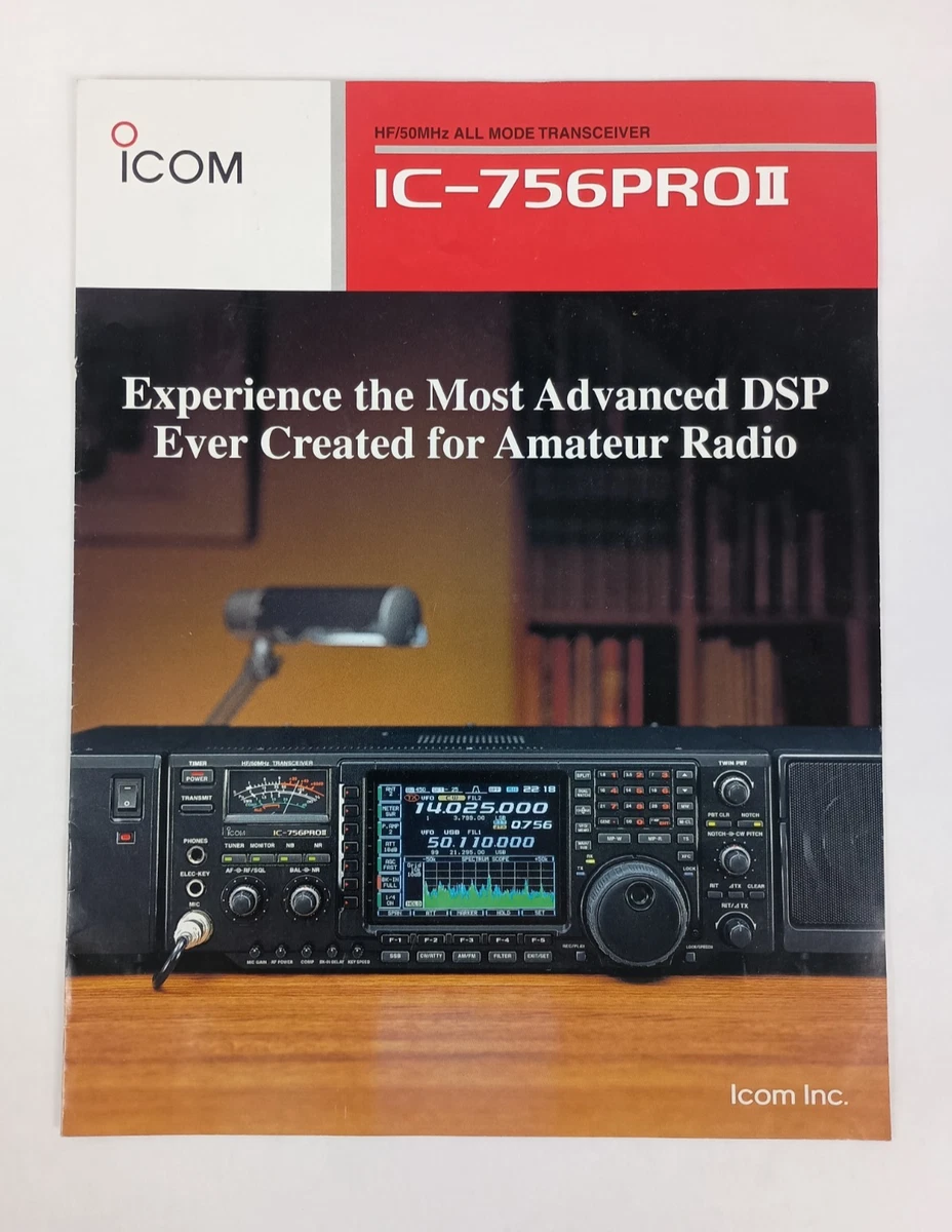 iCom IC-756PROII HF/50MHz All Mode Transceiver SALES BROCHURE | eBay