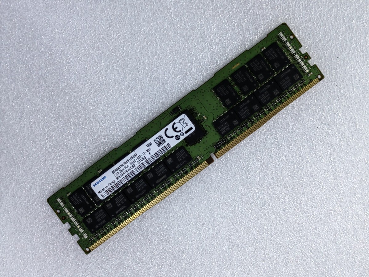 SAMSUNG DDR4-2666 32GB(16GB×2) SAMSUNG 32GB DDR4 2666 Server RDIMM RAM 2Rx4 PC4-21300