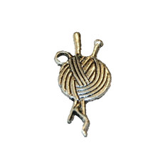 Yarn Knitting Crafts Charm Pendant Tibetan Silver  J1068
