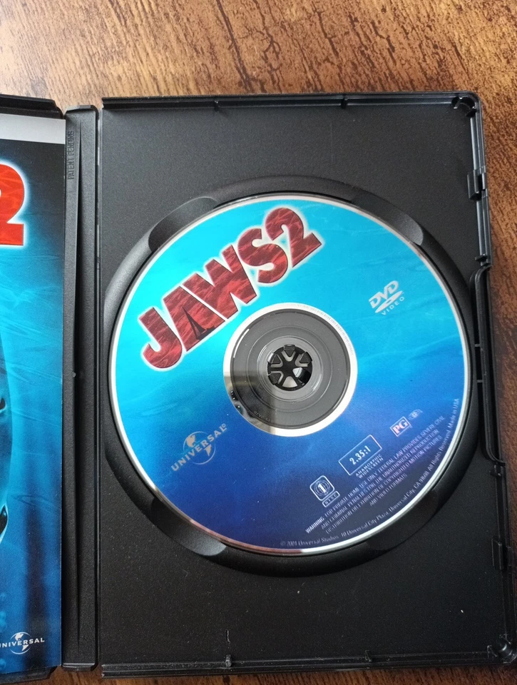 Jaws 2 (DVD, 1978) Wide-screen Region 1 - Image 3 of 4