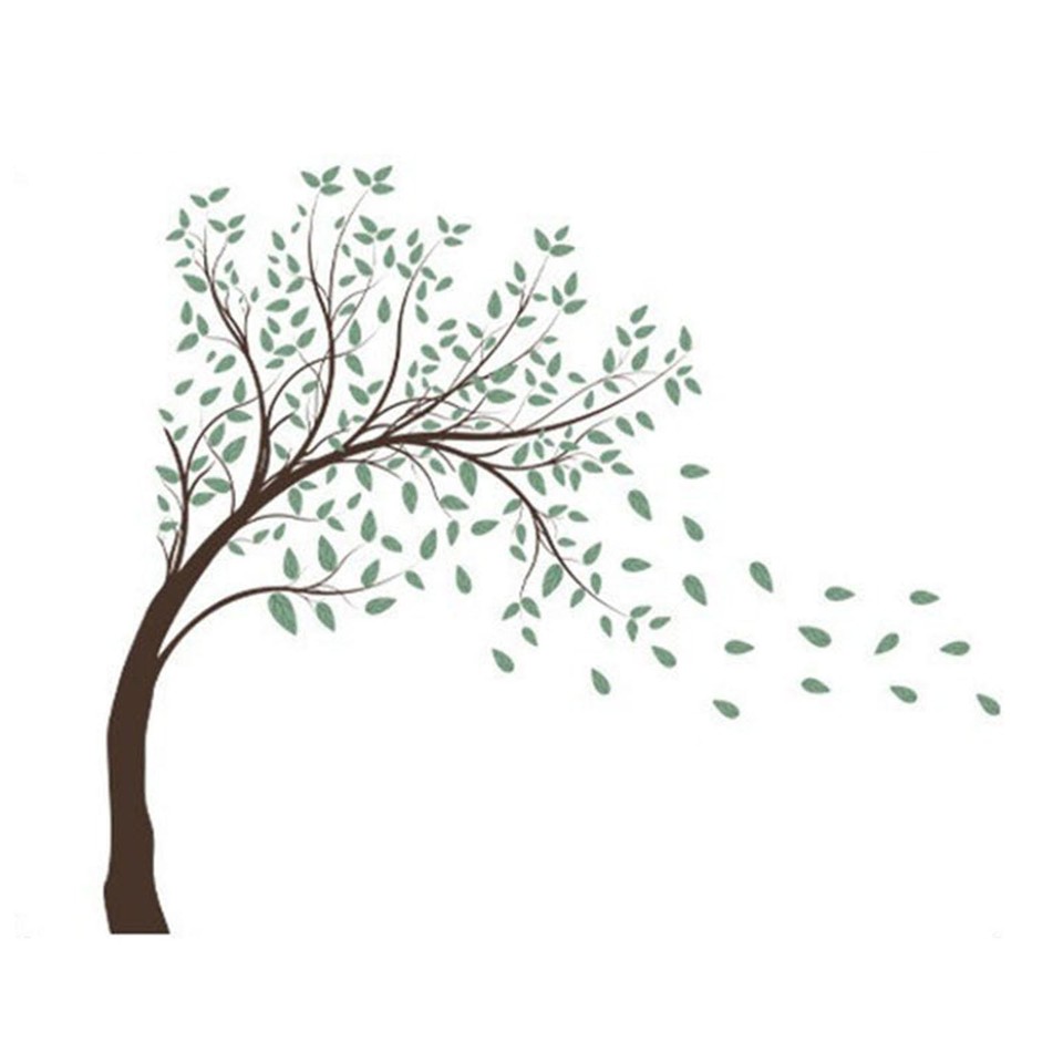 Tree Wall Decals Modern Wall Art Decor for Living Room Classroom Home