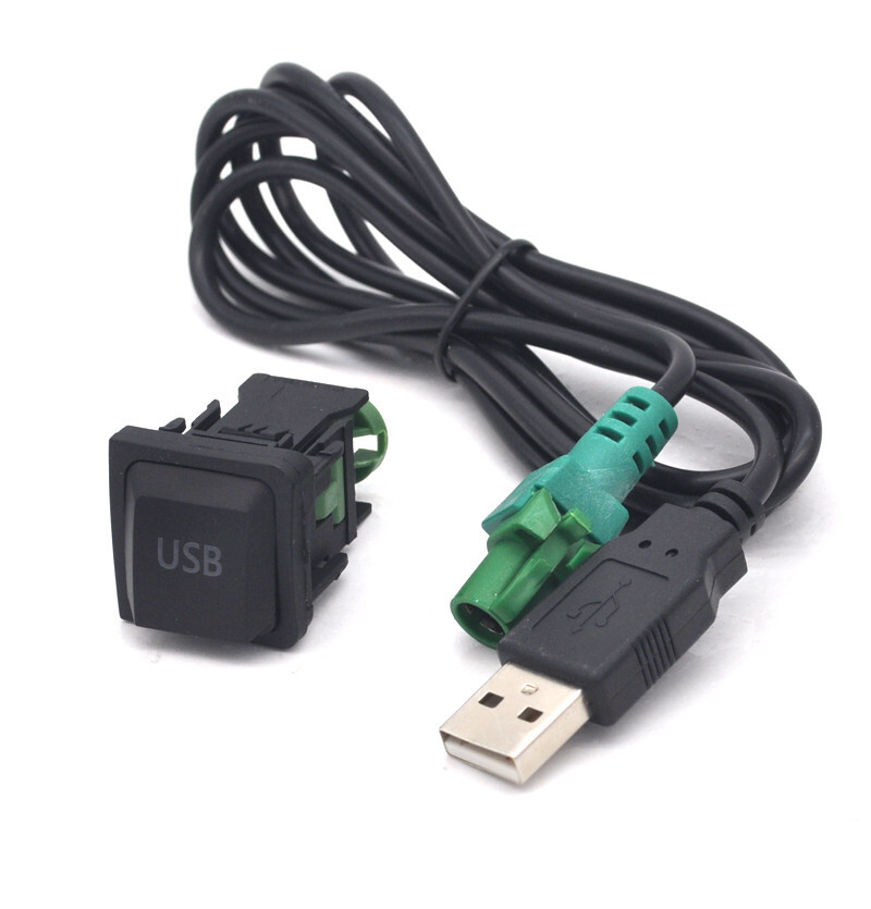 VWゴルフ6ナビゲーションETC RCA端子USB USB cable Button Switch panel For VW Jetta MK5 MK6 Golf 6 Passat
