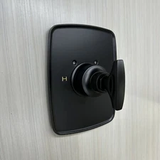 Rohl | Michael Berman Graceline Thermostatic Mixer Trim Set, Matte Black