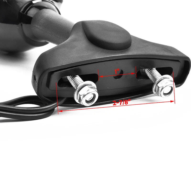 Espejos retrovisores laterales negros brillantes + intermitente LED para Kawasaki Z750S 2005 2006 Foto 3 de 4