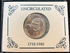 1982 george washington silver half dollar uncirculated - ENN Coins