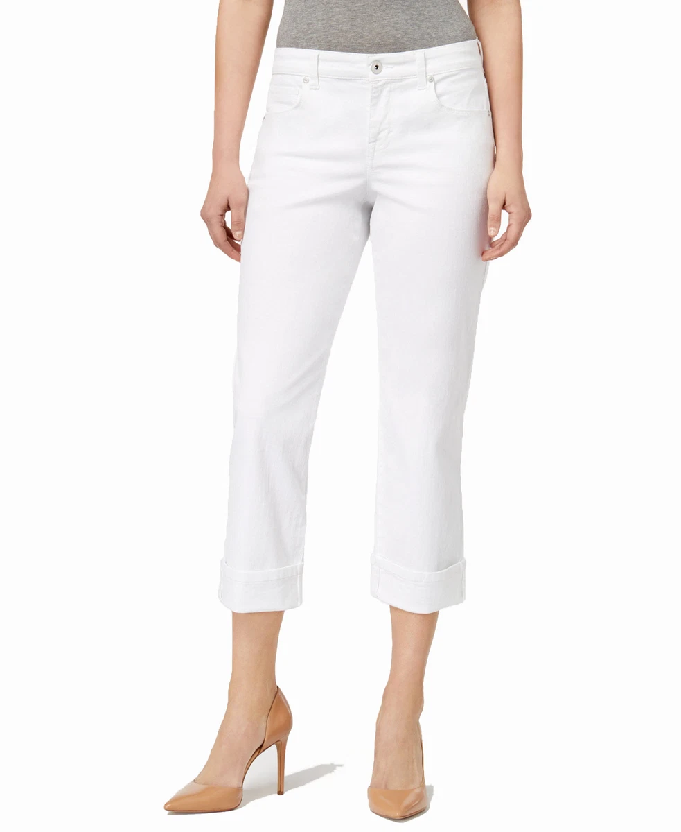 White hotsell capri jeans
