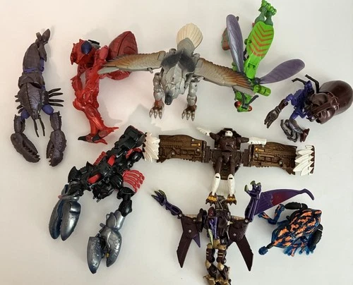 Vintage 90’s BEAST WARS Transformers Figures Accessories Lot of 9 Hasbro