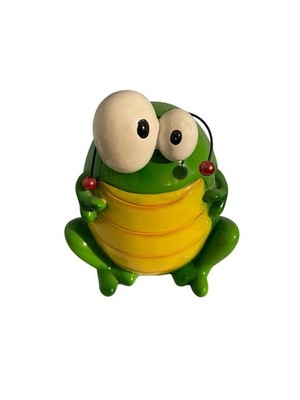 Frosch Keramik Spardose - Frosch Sparschwein süß Kinder Geschenk Deko Zuhause Haus