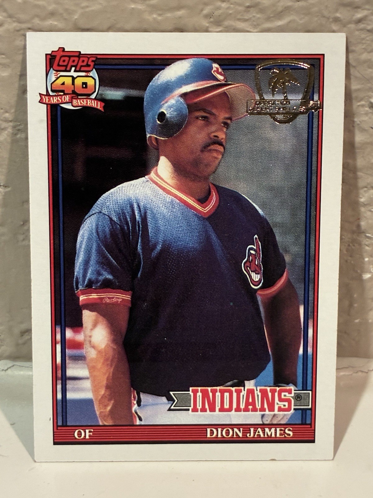 1991 Topps Desert Shield #117 Dion James Cleveland Indians NRMT B