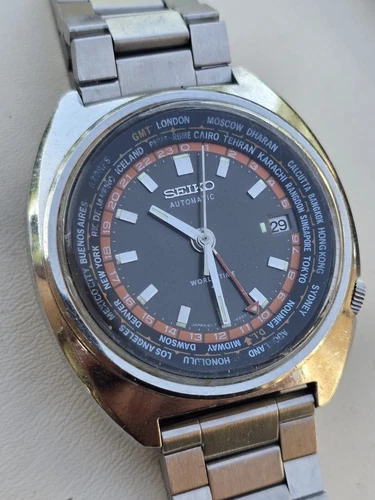 Vintage Watch Seiko World Time 6117 6400